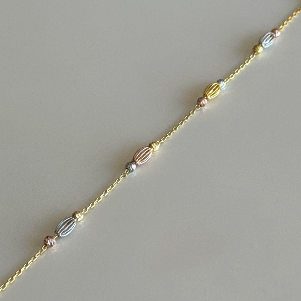 Mıx Oval Bileklik / 925 Gümüş
