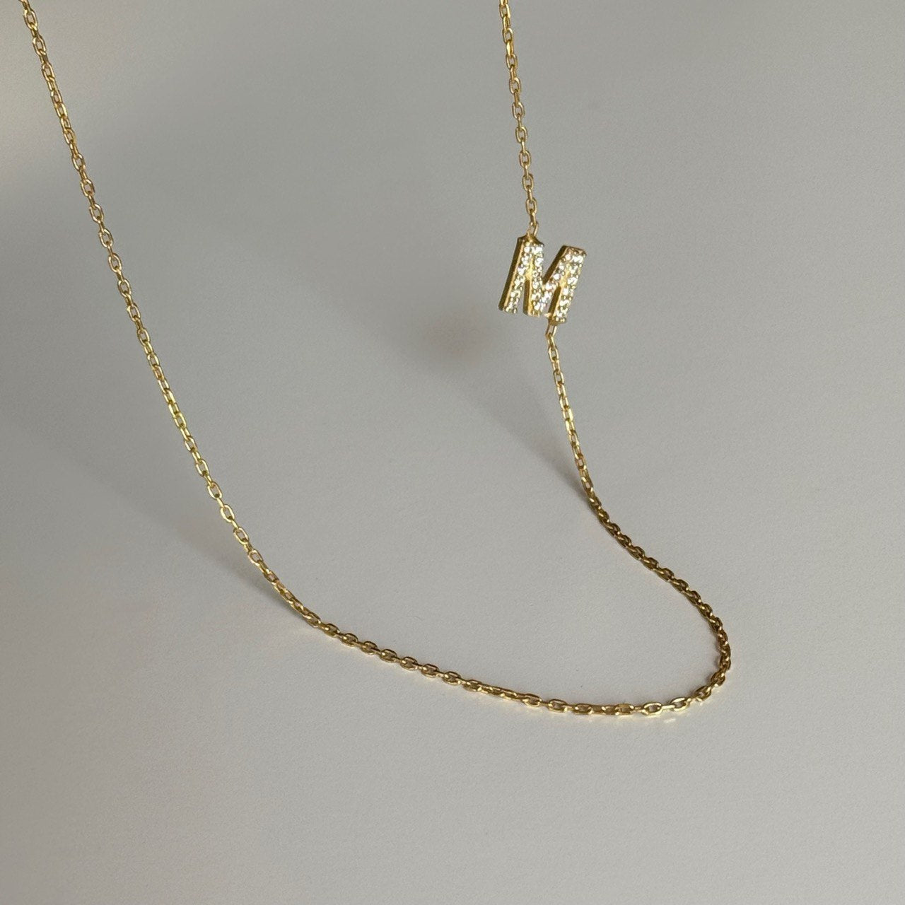 Köprücük Harf Kolye / 925 Gümüş