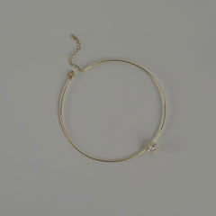 Kristal Chocker Kolye / 925 Gümüş