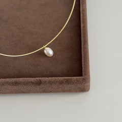 İnci Choker Kolye /925 Gümüş