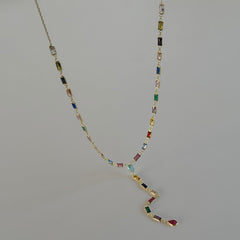 Baget Mıx Y Kolye /925 Gümüş