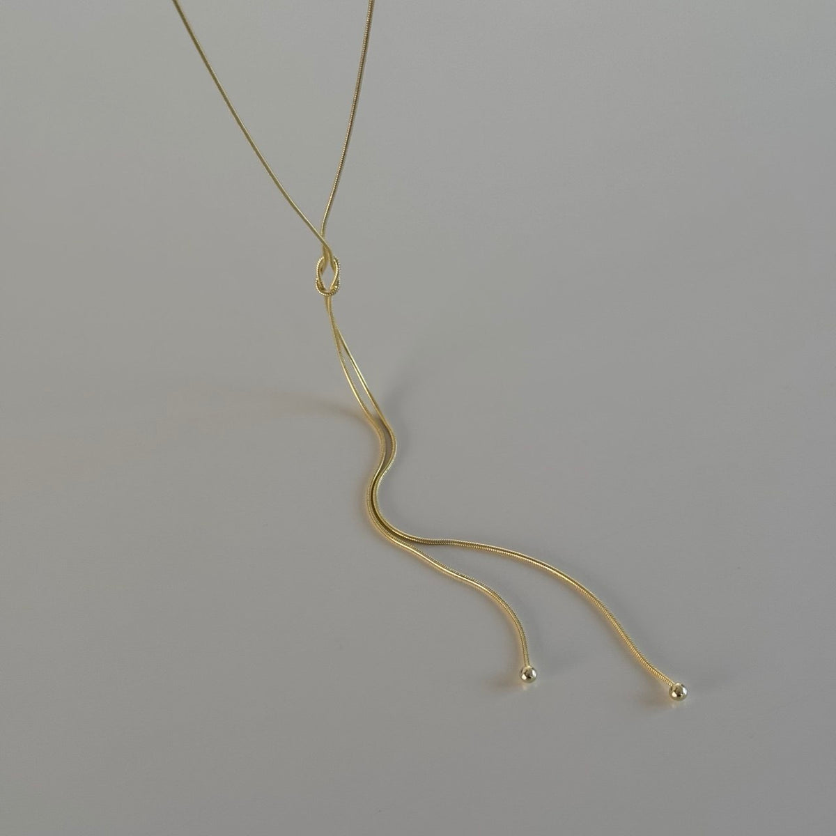 Düğüm Y Kolye /925 Gümüş