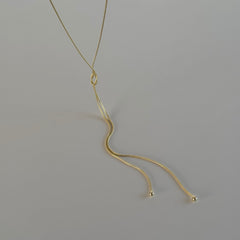 Düğüm Y Kolye /925 Gümüş