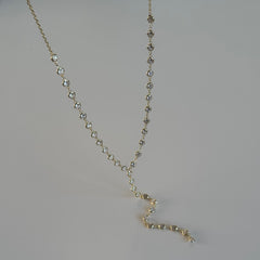 Kristal Y Kolye /925 Gümüş