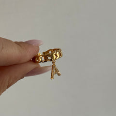 Vıntage-Harf Yüzük /925 Gümüş