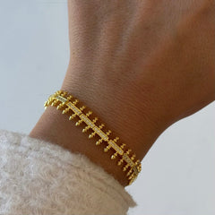 Taşlı Ok Model Bileklik /925 Gümüş