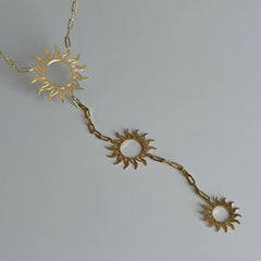 Sıralı Güneş Kolye /925 Gümüş