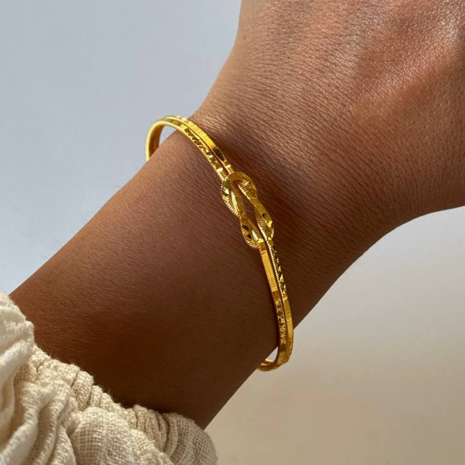 Düğüm Kelepçe / 925 Gümüş