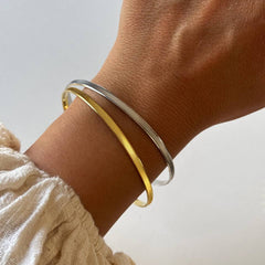 Çizgili Kelepçe /925 Gümüş