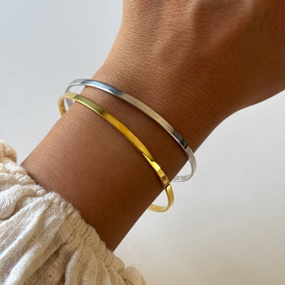 Basic Kelepçe/925 Gümüş