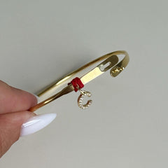 Harfli Kelepçe-Bileklik Kombin / 925 Gümüş