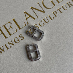 Kare Bölme Taş Küpe