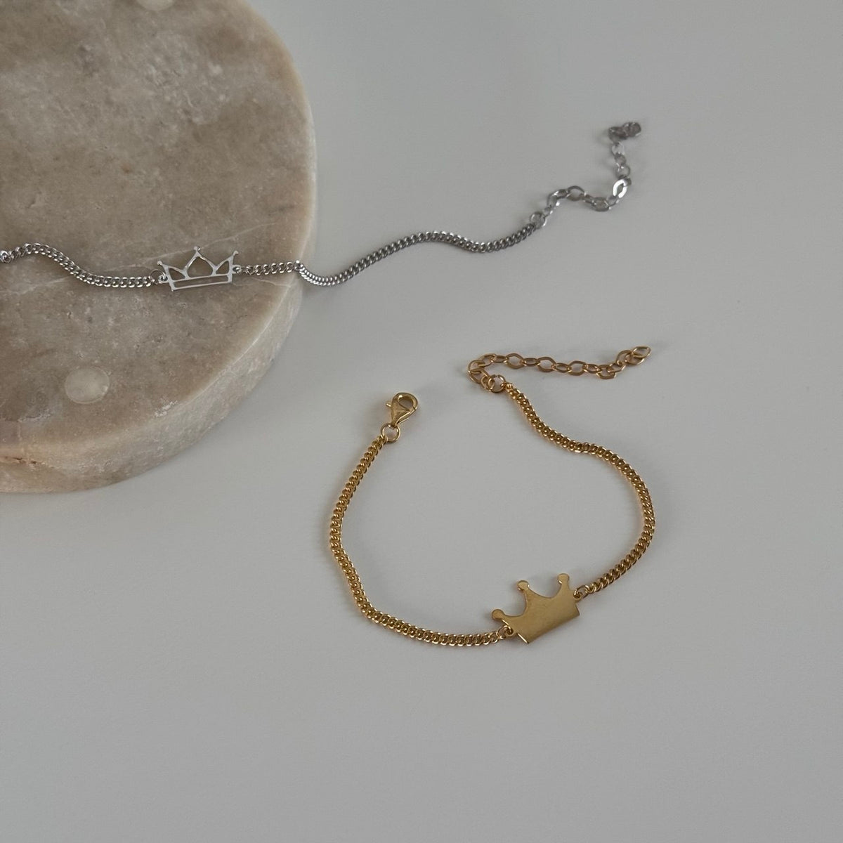 Kral-Kraliçe Çift Bileklik/925 Gümüş