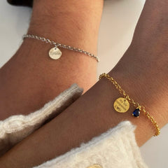 İstediğini Yazdır Çift Bileklik/925 Gümüş