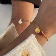 İstediğini Yazdır Çift Bileklik/925 Gümüş