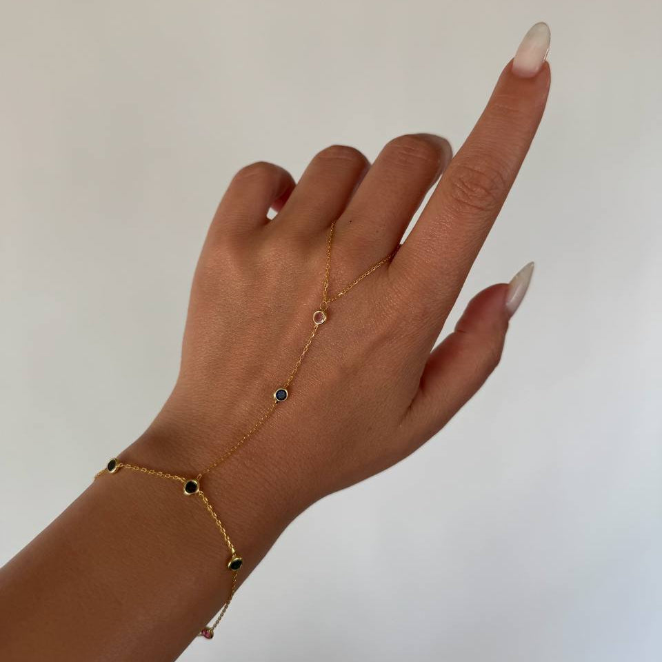 Renkli Kristal Şahmeran /925 Gümüş