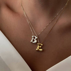 Balon harf kolye / 925 Gümüş