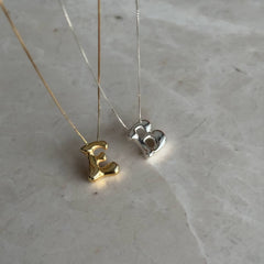 Balon harf kolye / 925 Gümüş