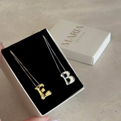 Balon harf kolye / 925 Gümüş