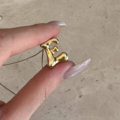 Balon harf kolye / 925 Gümüş