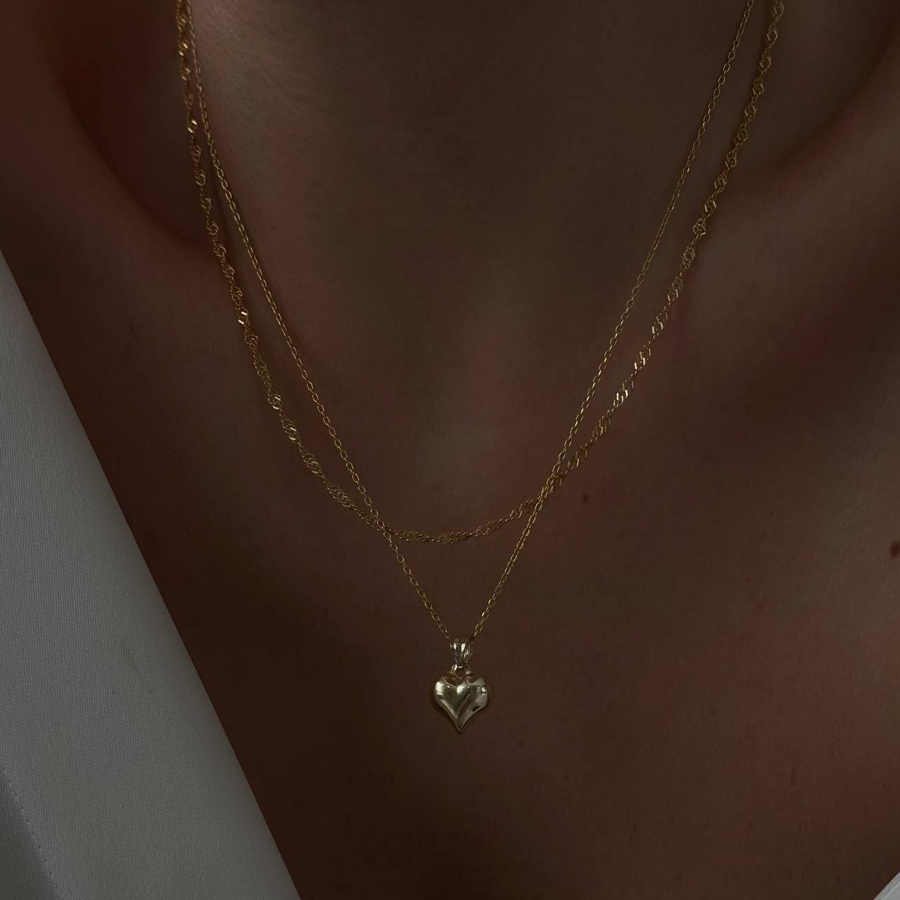 Minimal kalp kolye / 925 Gümüş