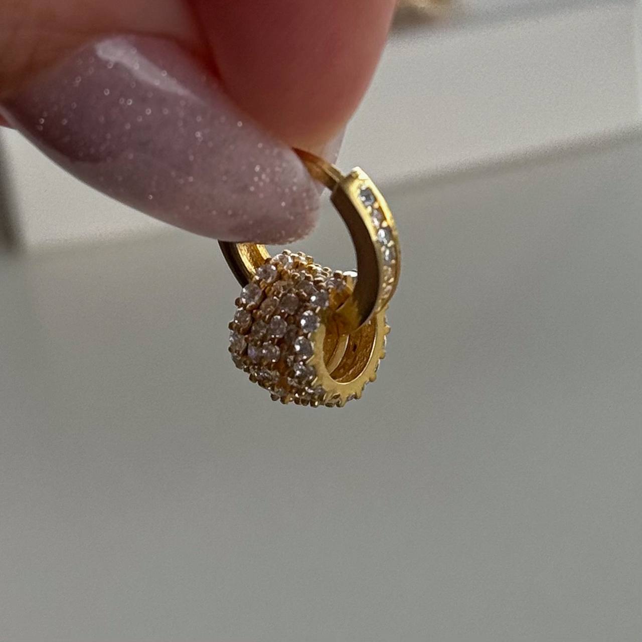 Sallantılı Hoop Küpe / 925 Gümüş