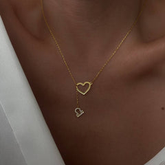 Burç Sallantılı Kalp Kolye / 925 Gümüş