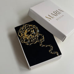 Kırmızı Taşlı Y Kolye / 925 Gümüş