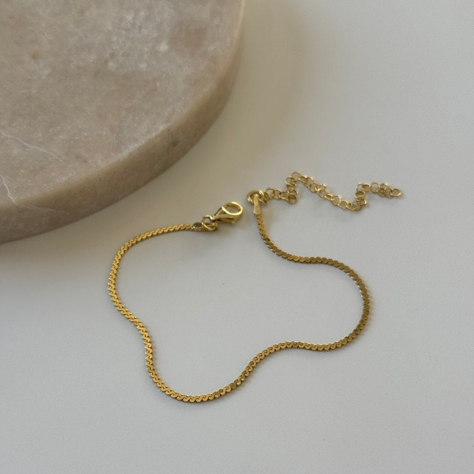 Ezme Bileklik /925 Gümüş