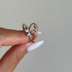 Sıralı Baget Yüzük /925 Gümüş