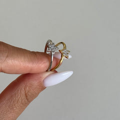 Yıldız Taşlı Yüzük /925 Gümüş