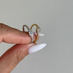 Full Taş Göz Yüzük /925 Gümüş