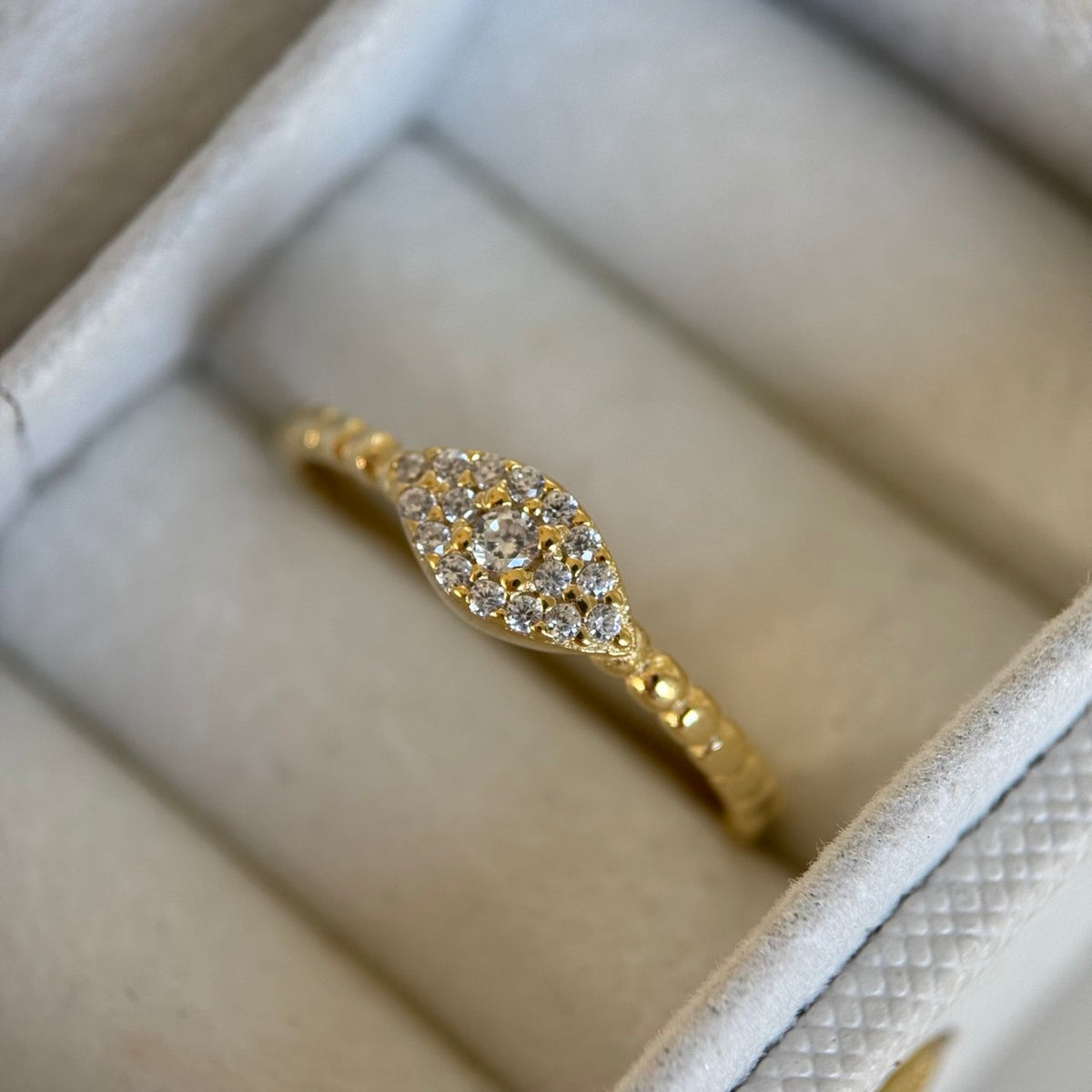 Full Taş Göz Yüzük /925 Gümüş