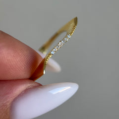 Taşlı Asimetrik Yüzük /925 Gümüş