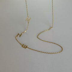 Üç Harf Basic Kolye /925 Gümüş