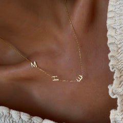 Üç Harf Basic Kolye /925 Gümüş