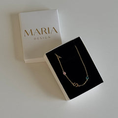 İki Harf-İki Burç Kolye /925 Gümüş