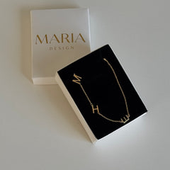 Üç Harf Basic Kolye /925 Gümüş