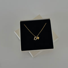 Minimal Taşlı-Tarih Yonca Kolye / 925 Gümüş
