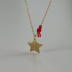 Yıldız Şekilli Harf Kolye /925 Gümüş