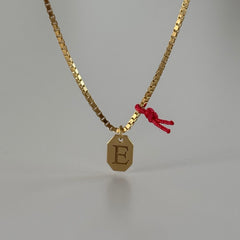 Şekilli Harf Plaka Kolye / 925 Gümüş