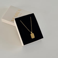 Yazılı Plaka Kolye /925 Gümüş