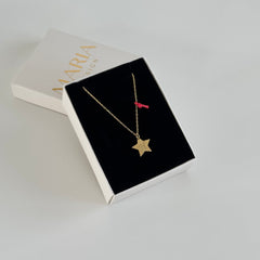 Yıldız Şekilli Harf Kolye /925 Gümüş