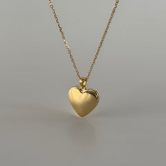 Resimli Açılır-Kapanır Kalp Kolye/ 925 Gümüş