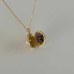 İnci Kapaklı-Resimli Kolye / 925 Gümüş