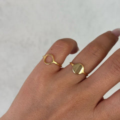 Yuvarlak Minimal Yüzük / 925 Gümüş