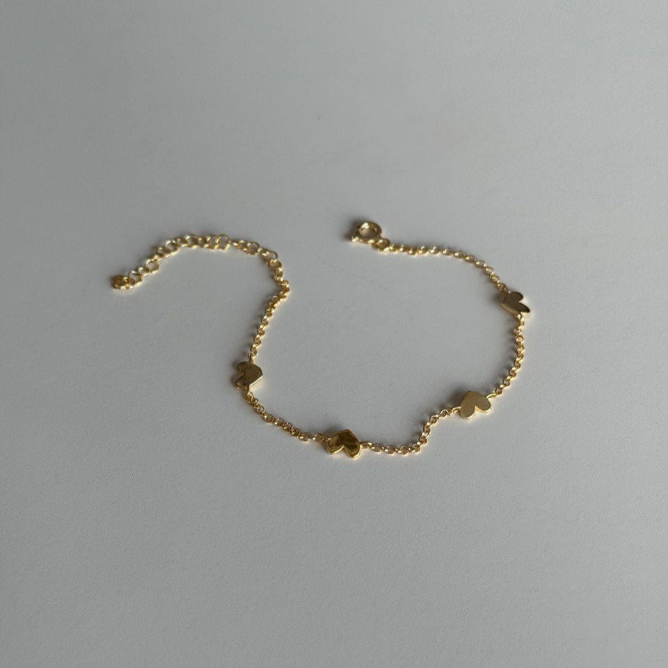 Kalp Bileklik / 925 Gümüş