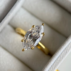 Marquıse Yüzük /925 Gümüş