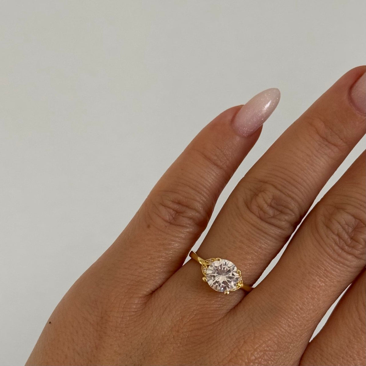 Yan Oval Yüzük /925 Gümüş