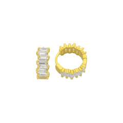 Baguettte Round Ohrring (6991029305389)